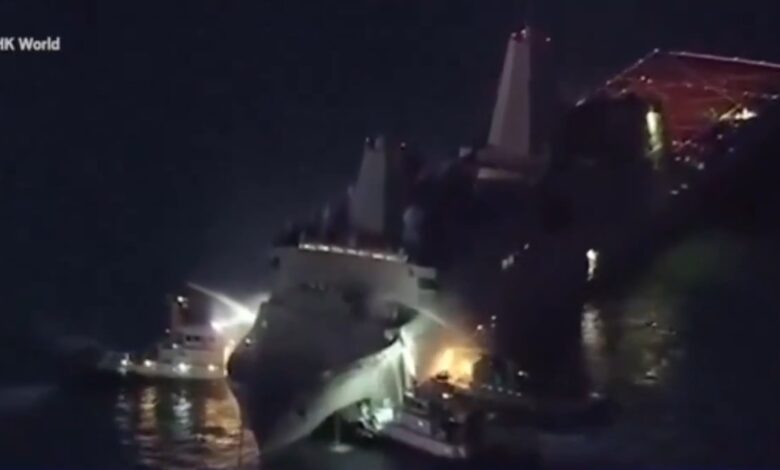 Fire breaks out on U.S. Navy ship in Japan Fire breaks out on U.S. Navy ship in Japan