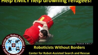 Help EMILY robot help drowning refugees Help EMILY robot help drowning refugees